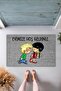 Modern Digital Print Doormat - Gray New Chen and Cedric - Kapi Onu Doormat - 2