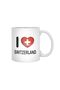 I Love Switzerland - White Cup, Gift, Dowry, Presentation Holder - 2