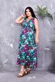Double Breasted Neckline Elastic Waist Flared Dress - 3