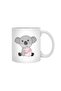 Retro Koala Patterned Japanese Strawberry Milkshake White Mug - Gift, Dowry, Presentation - 2