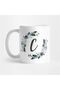 C Bohemian Floral Monogram Mug - Gift, Dowry and Presentation