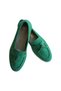 Genuine Leather Green Suede Casual Women's Shoes - 3
