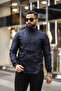 Navy Blue Raincoat - 3
