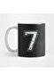 Number 7 Seven Gray Jersey Sports Athletic Player Cup