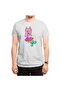 Men's and Women's White T-Shirt - Cat at Dance with Skirt Pattern - 6