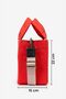 Canvas Linen Fabric Red Shoulder and Handbag Tote Bag Daily Use - Beige Strap - 4