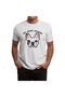 Men's and Women's Bulldog Patterned White T-Shirt - 2