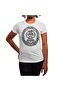 Pumpkin Lady Portrait Patterned Unisex White T-Shirt - 3