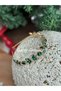 luxury crystal butterfly flower with glass stone gold gold metal crown henna engagement women's children's crown emerald green - 5