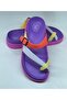 Women's Colorful Non-Slip Sole Flexible and Comfortable Beach Pool Sea Home Garden Flip Flops