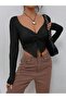 Siysh Front Twist Long Sleeve Blouse - 6