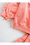 Baby Girl Seasonal Brode Collared Unprinted Basic Shoulder Ruffle Detailed Double Baby Girl Set - 2