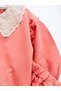 Baby Girl Seasonal Brode Collared Unprinted Basic Shoulder Ruffle Detailed Double Baby Girl Set - 4