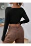 Siysh Front Twist Long Sleeve Blouse - 4