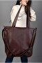 Juno Burgundy Women's Shoulder and Crossbody Bag |   Large Volume, Soft Texture, and Multiple Compartments