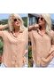 New Season Women's Viscose Woven Legendary Shirt - Solid Color Basic Model - 2