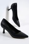 Stiletto Black Skin Leather New Season Daily Stylish Handmade Domestic Production - 5