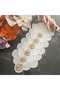 Fleur De Pierre (Stone Flower) Champagne-Colored Coffee Side Cocktail Napkin Stain-Resistant Fabric 6 Pieces - 5