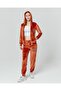Women's Stone-Embellished Ribbed Hem Velvet Set