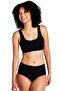 Women's Thick Strap Padded Bustier Half Tank Top Bra Set of 3 - 8