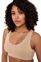 Women's Thick Strap Padded Bustier Half Tank Top Bra Set of 3 - 6