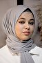 Shawl Gray Imported Sandy Fabric Ready-To-Wear Shawl with Snap Fasteners Syr006 - 3