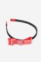 Kid Girls Embellished Ribbon Headband, Pink and Black - 2