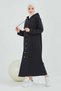 Front Snap Hijab Cap Btc0003 Black - 6