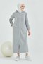 Cape & Abaya - Gray - Long - 5