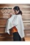Muslin Gray Stars Poncho 130x85 Functional Stroller Cover and Nursing Bib Nursing Cover - 2