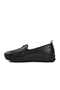 9059-25K Black Genuine Leather Women's Casual Shoes - 2