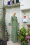 Ruffle Button Detailed Belted Dress BRC11M08 Khaki - 3