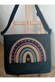 Rainbow Bohemian Canvas Messenger Bag Street Style Korean Handbag - 2