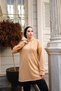 Cotton Tunic Trousers Tracksuit Set Trn2030 Latte - 5