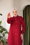 Relaxed Fit Buttoned Modest Tunic Pants-BRC1310 - 2