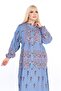 Women's front buttoned woven plus size dress - 8