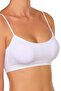 Women's Thin Strap Padded Bustier Half Tank Top Bra Set of 3 - 4