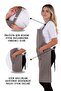 Simple Set of 3 Kitchen Apron Set with Adjustment Hanger (GLOVES, GRIPS) - 3