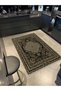 Dark Green Ethnic Series Modern Decorative Carpet with Multicolored Border Detail Ethnic16 - 2
