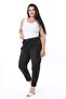 Women's Plus Size Black High Waist Lycra 5 Pocket Jeans Pants 65N38305