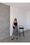 Women's Skirt - Zebra Pattern Midi Length Satin Skirt - 8