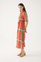 Midi Length Colorful Shirt Dress - 3