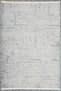 Nordic Patterned White Blue Chenille Machine Washable Fringed Non-Slip Base Entrance Carpet 8308 - 6