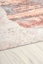 Flower Patterned Light Mink Chenille Machine Washable Fringed Non-Slip Base Living Room Carpet 8345 - 4