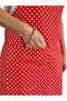 Waterproof Kitchen Apron with Pockets Red - 4