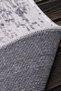 Abstract Patterned Gray Washable Chenille Woven Fringed Non-Slip Base Living Room Kitchen Carpet 7336 - 6