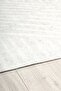 Nordic Patterned Beige Chenille Machine Washable Fringed Non-Slip Base Living Room Carpet 8342 - 3