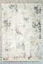 Abstract Patterned Cream Gray Washable Non-Slip Base Chenille Living Room Kitchen Carpet 7339