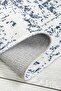 Blue Classic Patterned Chenille Machine Carpet Fringed Non-Slip Base Carpet 7411 - 3