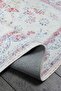 Classic Patterned Pink Chenille Machine Washable Fringed Non-Slip Base Carpet 7420 - 3